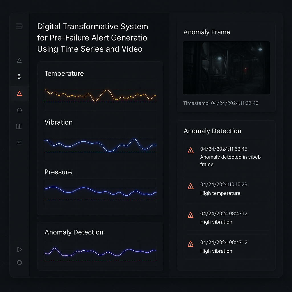 Digital Transformative System for Pre-Failure Alert Generation and Cobble Reduction Based on Data and video Analysis